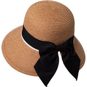 Ladies Beach Accessories Fashions Hats Fedora Wide Brim Packable Medium M 89015
